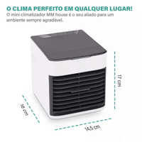 Mini Ar Condicionado Climatizador Portátil USB