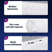 Luminária Multifuncional Carregador por Indução e Alto Falante