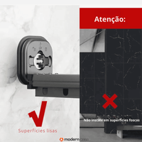 Varal Sem Perfuração Extensível Dobrável