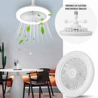 Luminária Com Ventilador e Luz De Teto Com Controle
