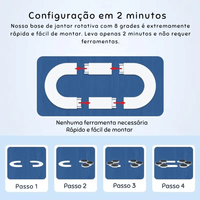 Bandeja Giratória para Mesa de Jantar 8 em 1