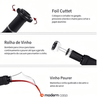 Abridor de Vinho Elétrico Automático