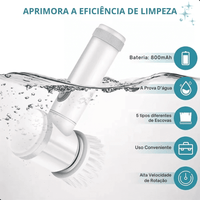 Escova de Limpeza Elétrica Multifuncional Turbo Clean