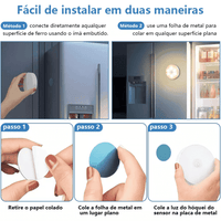 Luminária com Sensor de Movimento Led