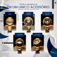 Luminária de Mesa Decorativa Sistema Solar 3D