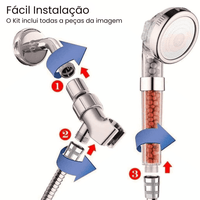 Ducha de Alta Pressão com Filtragem Iônica