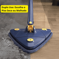 Mop de Limpeza Triangular 360° + Refil