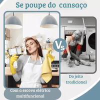 Escova de Limpeza Elétrica Multifuncional Turbo Clean