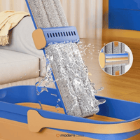 Mop de Limpeza Flat Slim 360º + Balde Retrátil