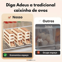 Porta Ovos Dispense Organizador De 4 Andares (Compre 2 Leve 3)