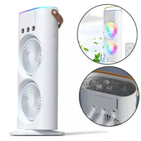 Umidificador Climatizador Portátil com Led 3 em 1