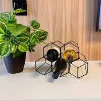 Suporte Adega de Vinho Aramado para 5 garrafas