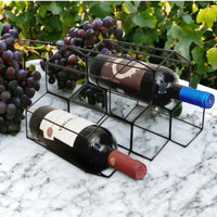 Suporte Adega de Vinho Aramado para 5 garrafas