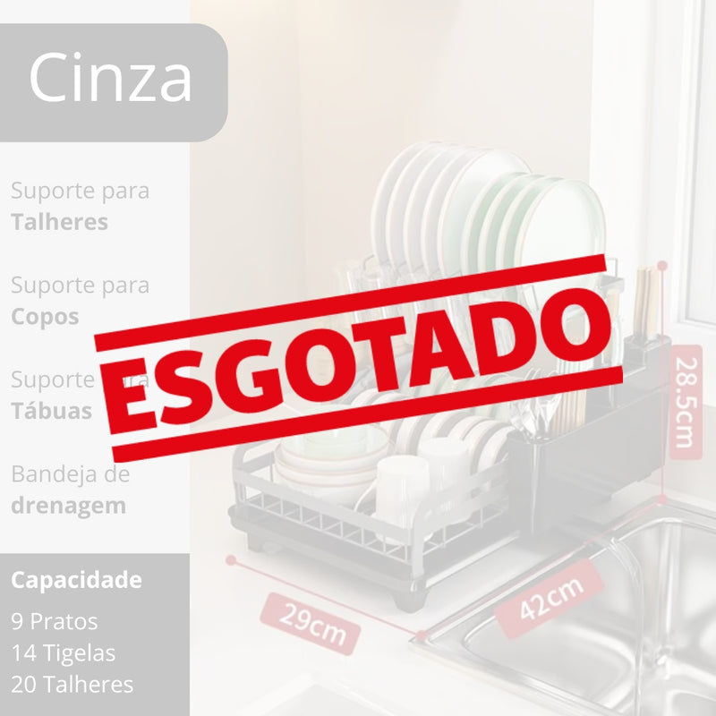 Escorredor Dobrável 2 Andares C/ Drenagem