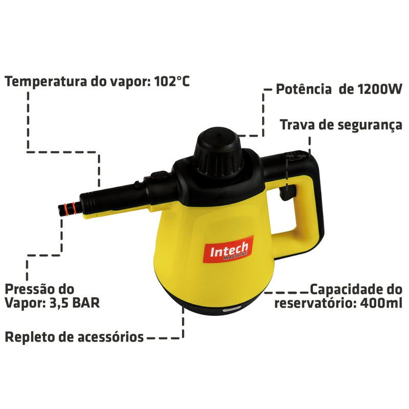 Vaporizador e Higienizador a Vapor Intech 7 em 1