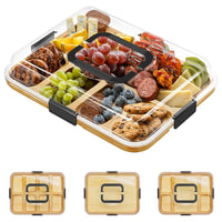 Bandeja de Petiscos C/ Tampa de Acrílico