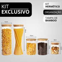 Kit Potes Herméticos SaveFood + Brinde Exclusivo Hoje!