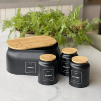 Conjunto Cerâmica Rustique C/ 13 Peças All Black